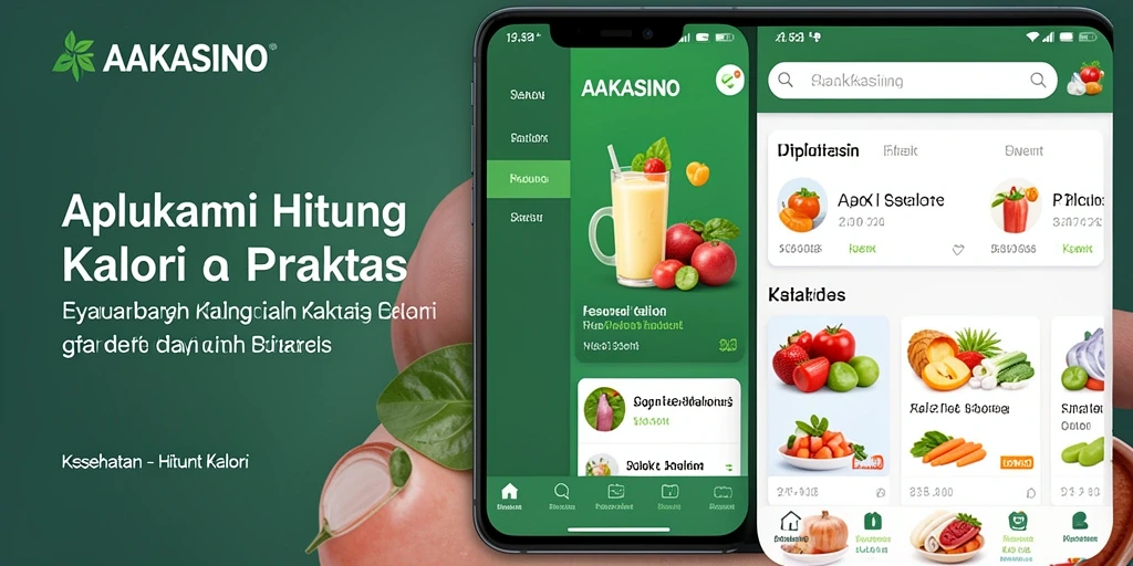 Antarmuka AAKASINO yang sederhana dan fungsional untuk Hitung Kalori.