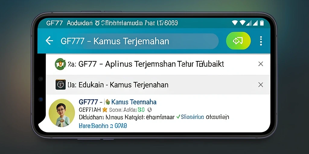 Tampilan antarmuka GF777 yang sederhana dan fungsional.