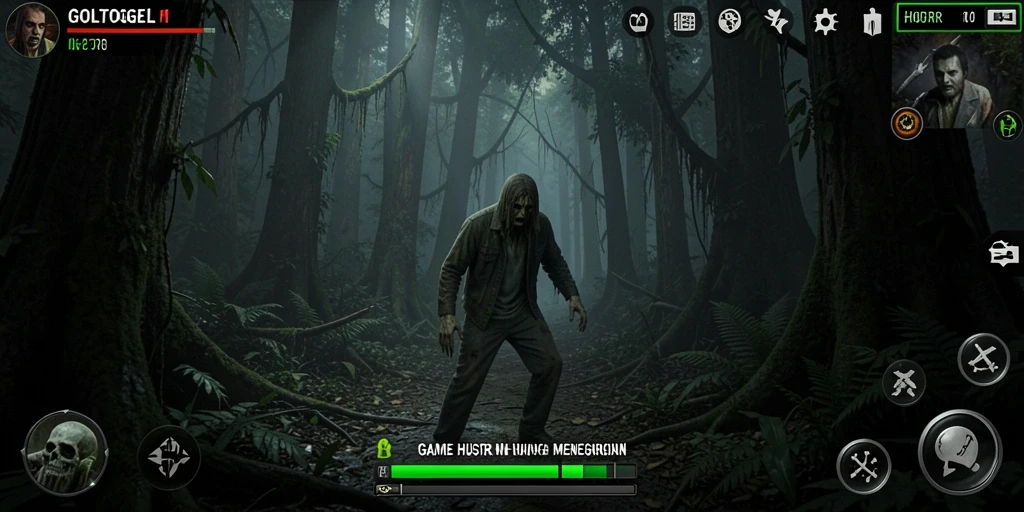 Antarmuka menakutkan GOLTOGEL di hutan angker.