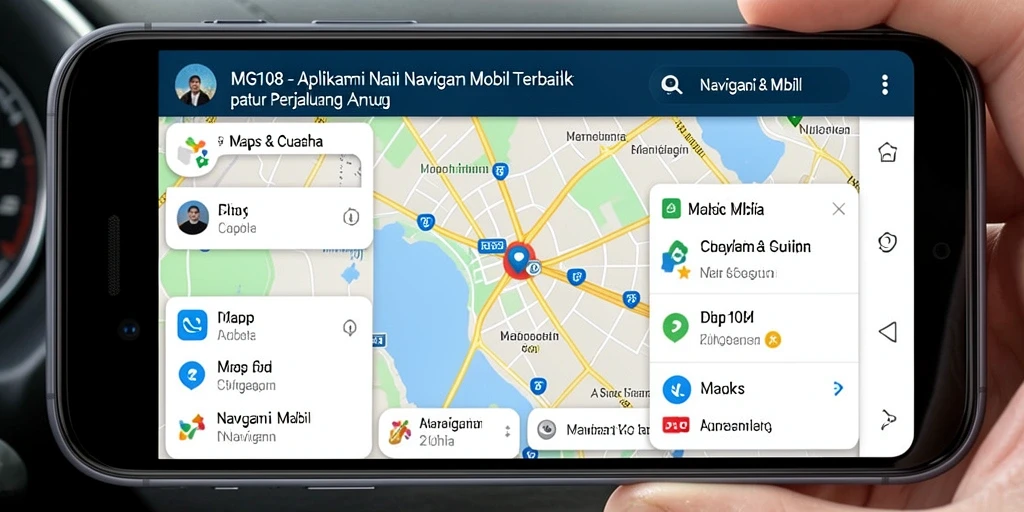 Antarmuka aplikasi MG108 yang ramah pengguna dan fungsionalitas navigasinya.