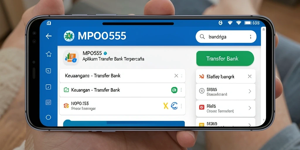 Antarmuka MPO555 yang ramah pengguna dan fungsional.