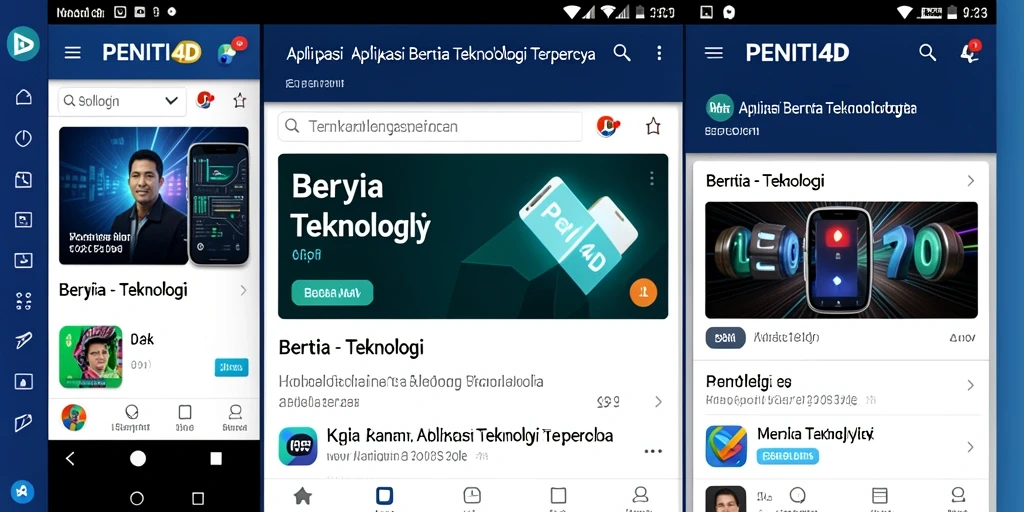 Tampilan antarmuka PENITI4D yang modern dan fungsional.