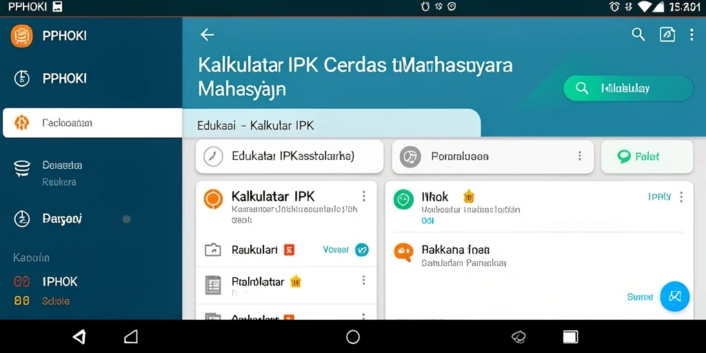 Tampilan antarmuka PPHOKI yang sederhana dan mudah digunakan.