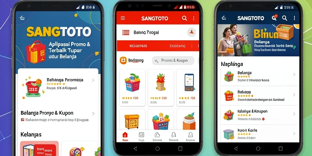 Antarmuka utama SANGTOTO menampilkan kupon dan promo menarik.