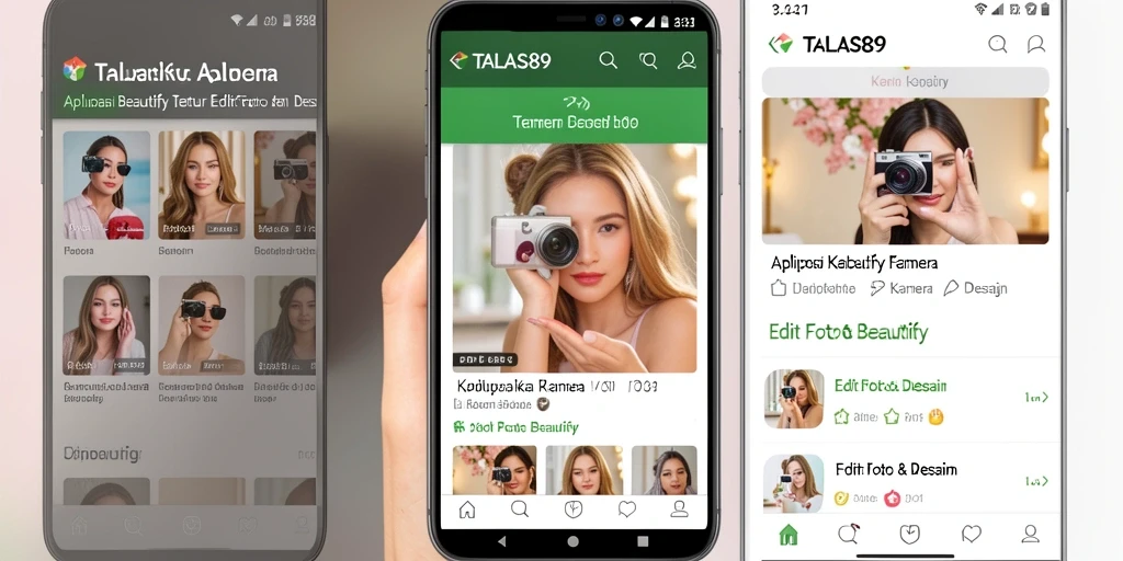 Tampilan antarmuka aplikasi TALAS89 yang menarik dan fungsional.