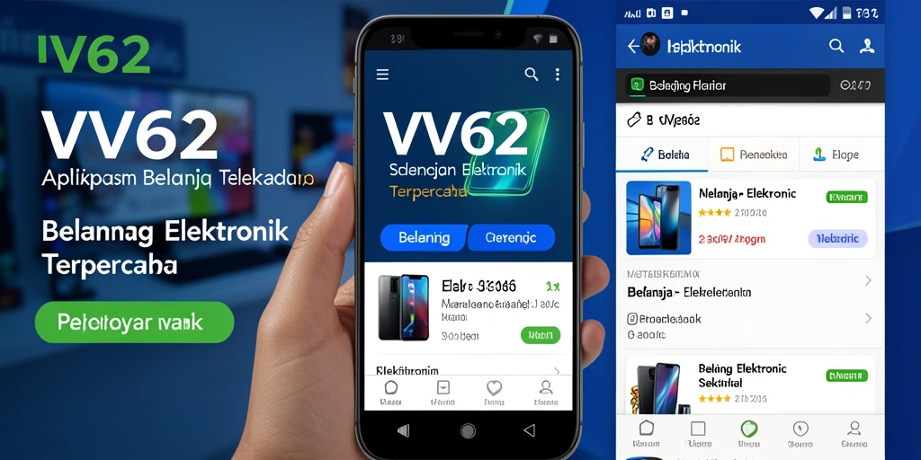 Tampilan antarmuka utama VV62 yang menarik dan fungsional.