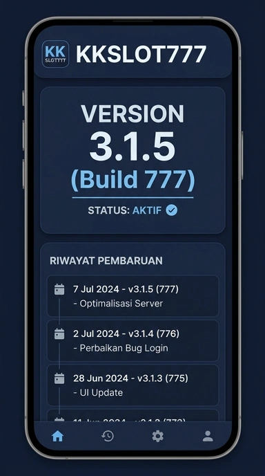 Riwayat Versi Terbaru kkslot777 untuk Pengguna Android